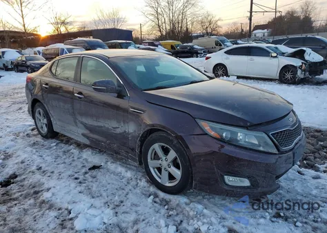 2015 Kia Optima Lx из США, поврежденный, VIN 5XXGM4A76FG376683